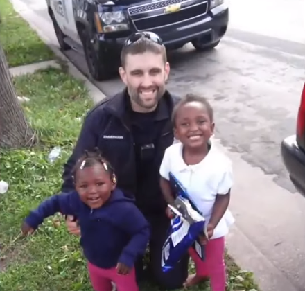 officer Zimmerman and kids