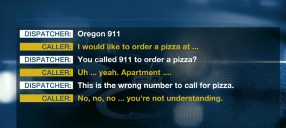 911 call transcription