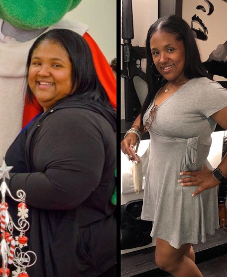 brandee before after weight loss