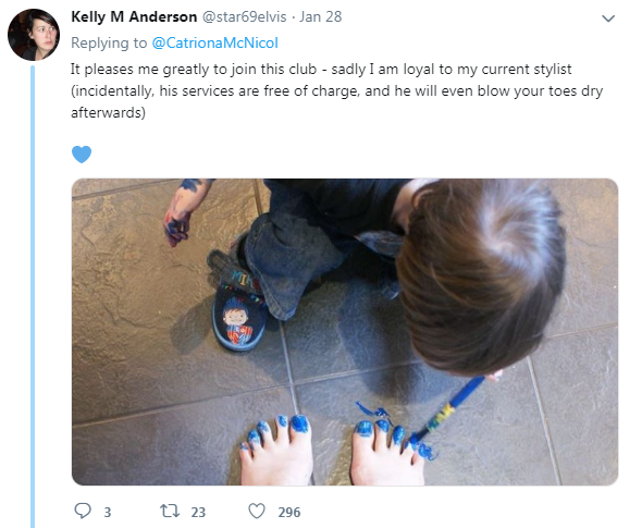 kids nail polish tweet