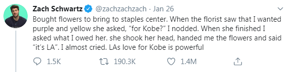 kobe tribute tweet