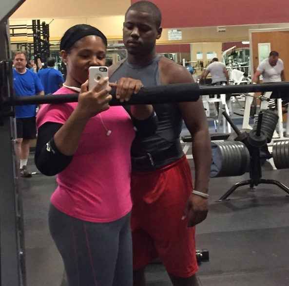 brandee and branden at gym