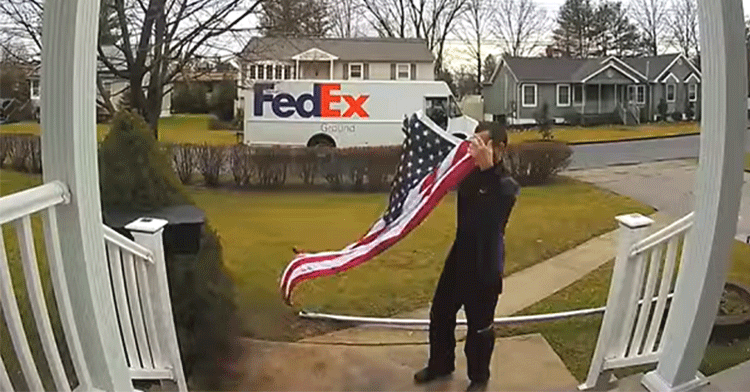 fedex driver flag