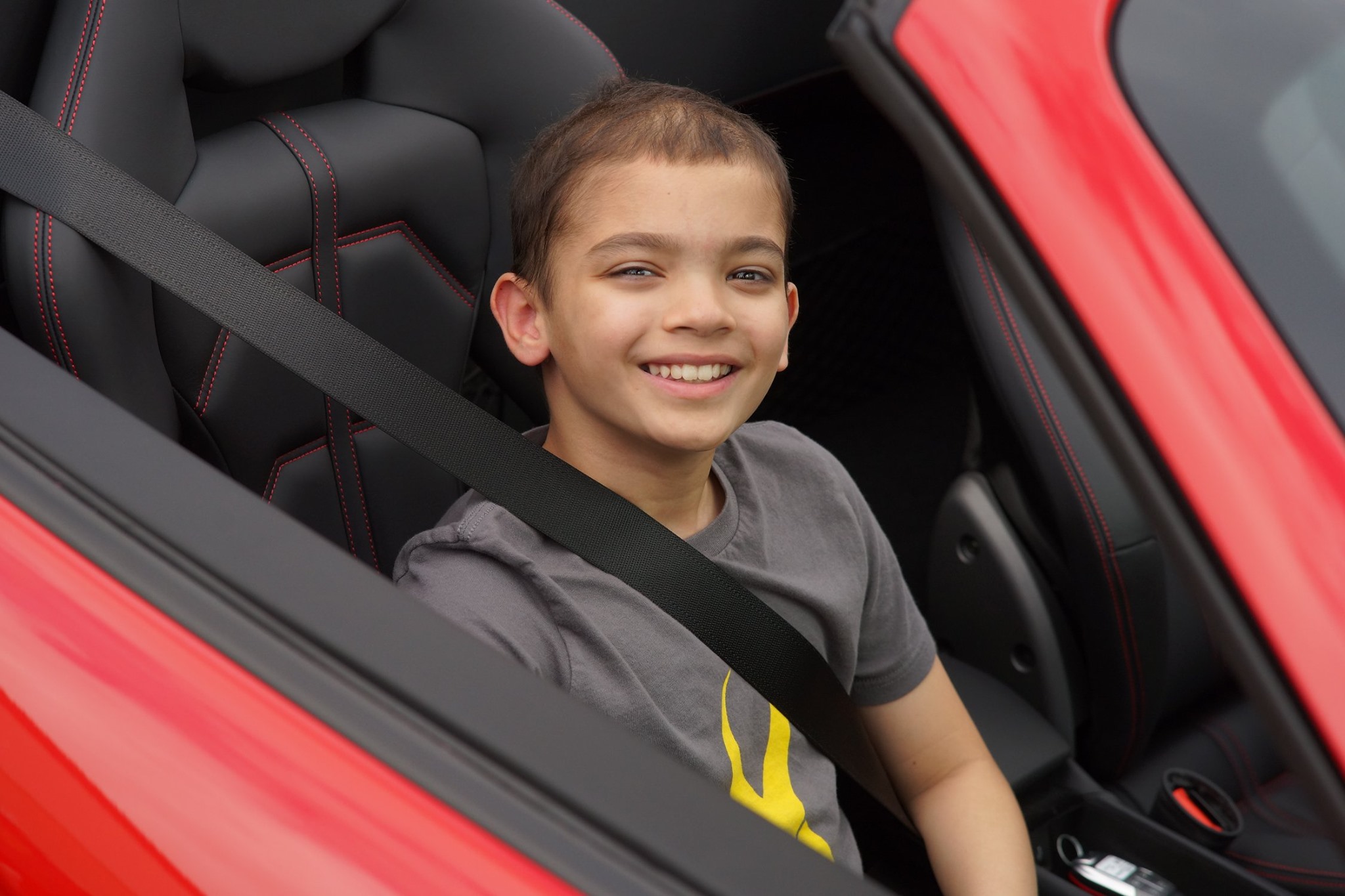 carter rides in ferrari