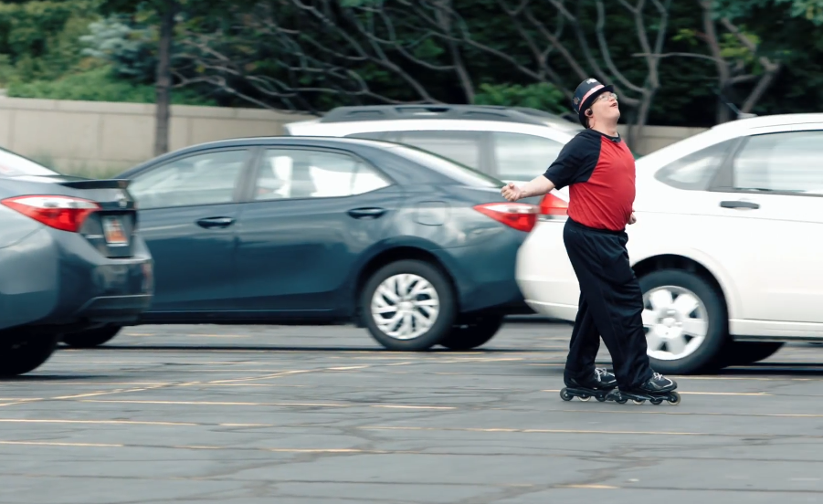 reid the rollerblading dancer