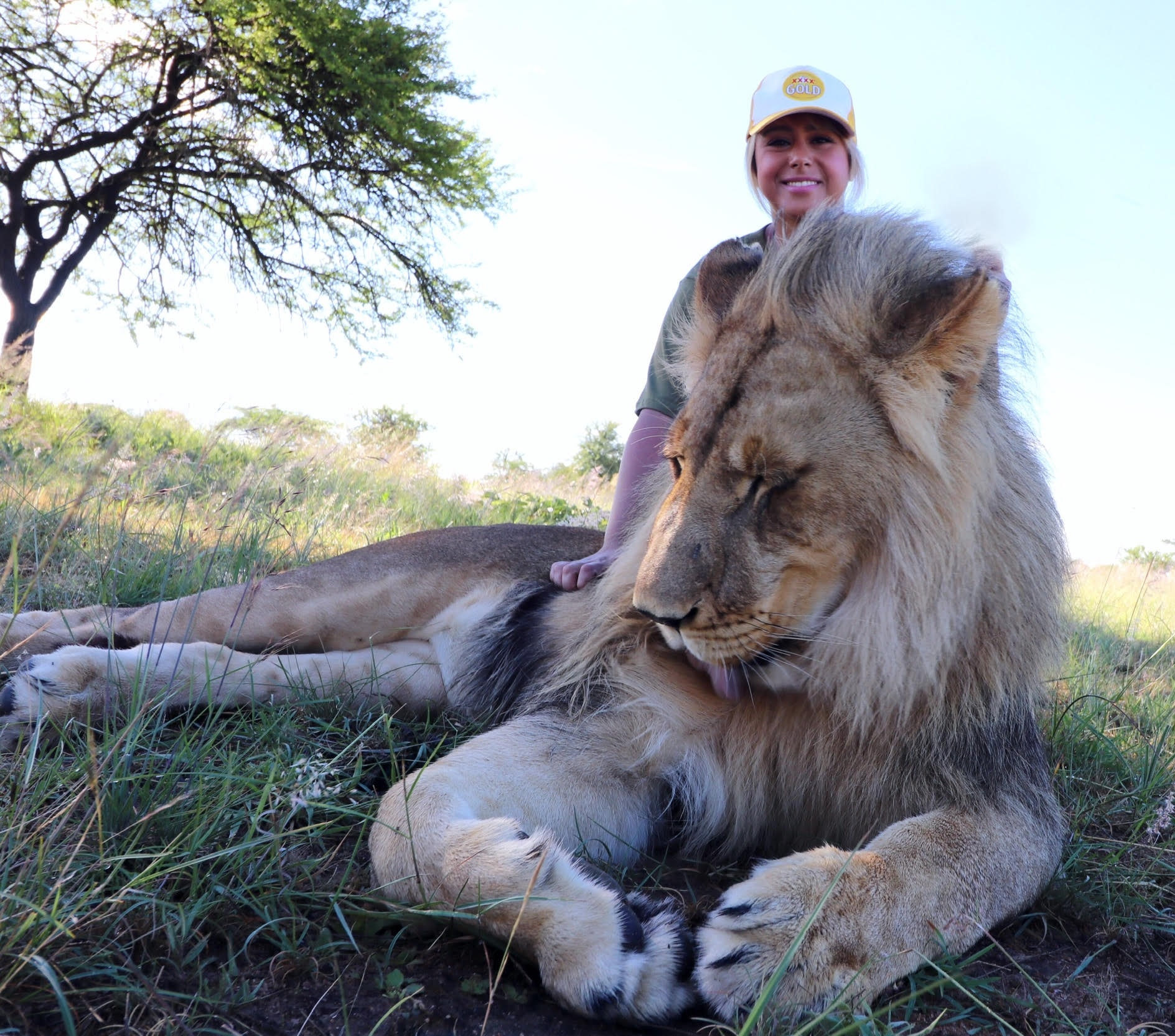 sonia with lion