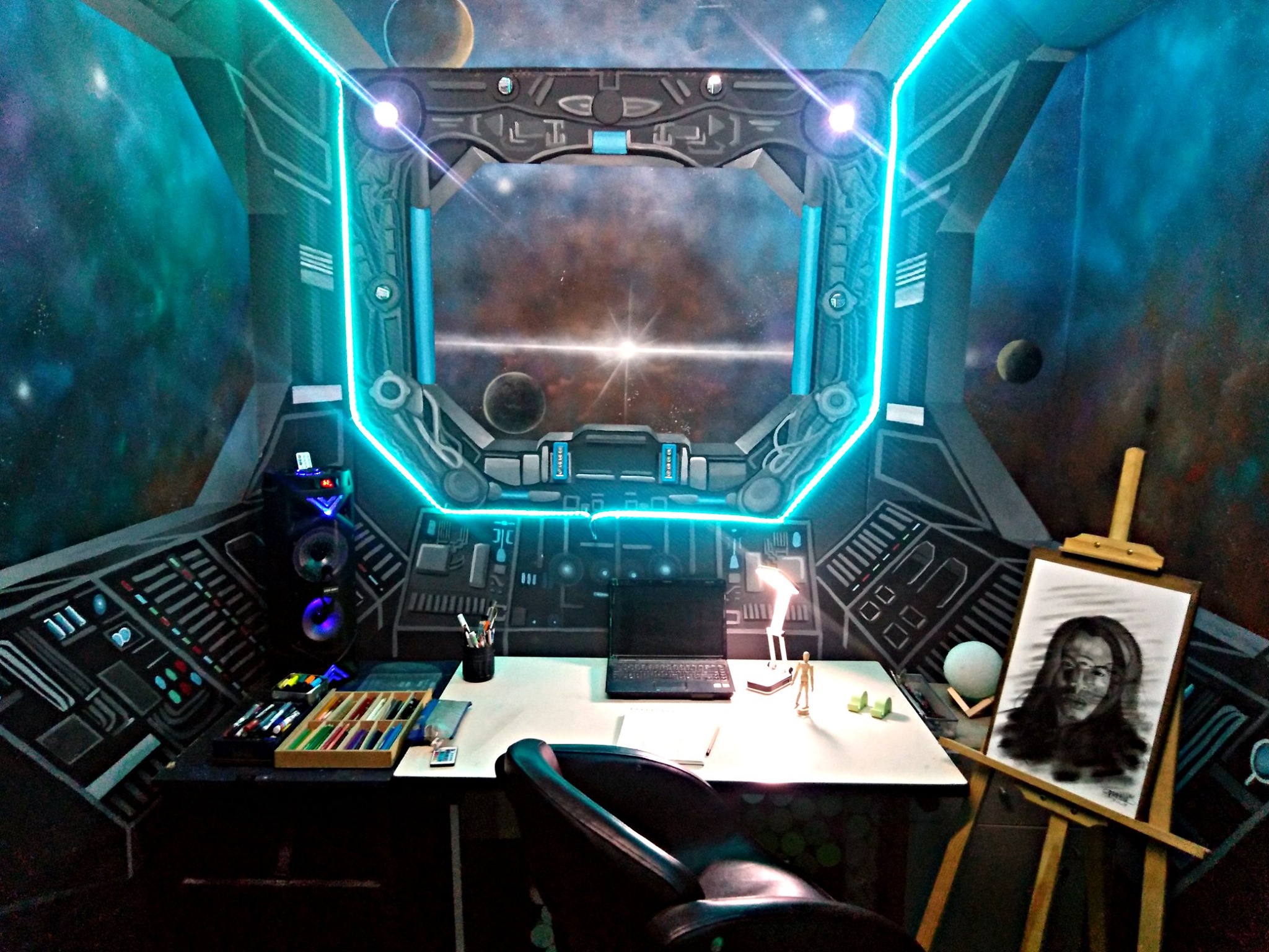 spaceship bedroom