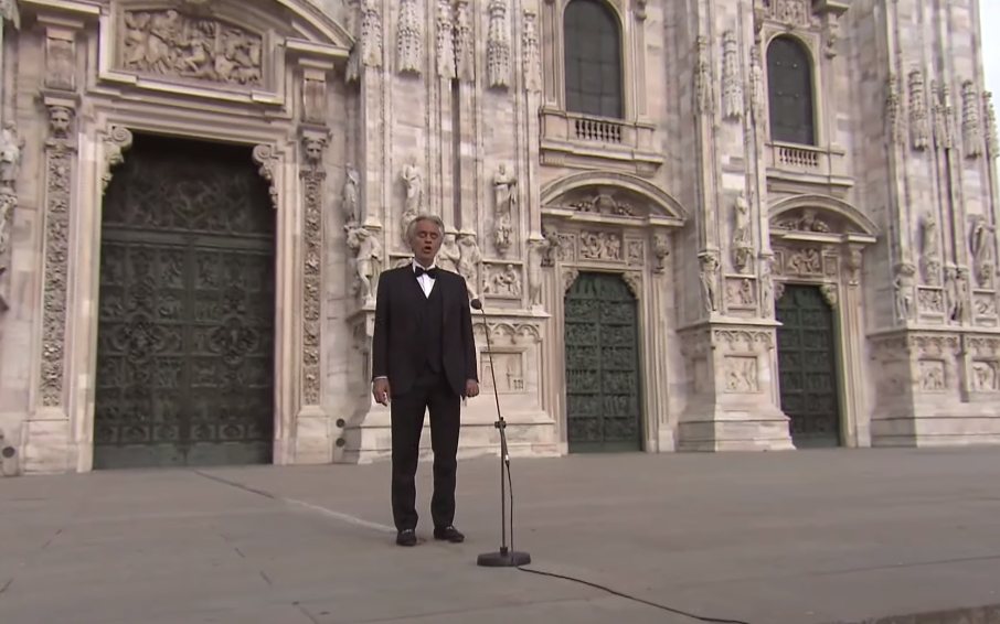 Andrea Bocelli Spreads Hope On Easter With Virtual Concert At Duomo