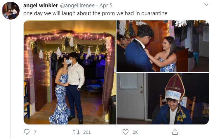quarantine prom tweet
