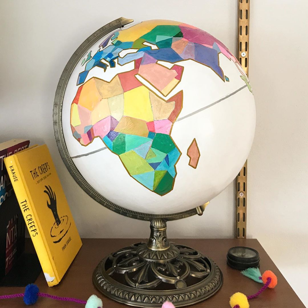 painted globe