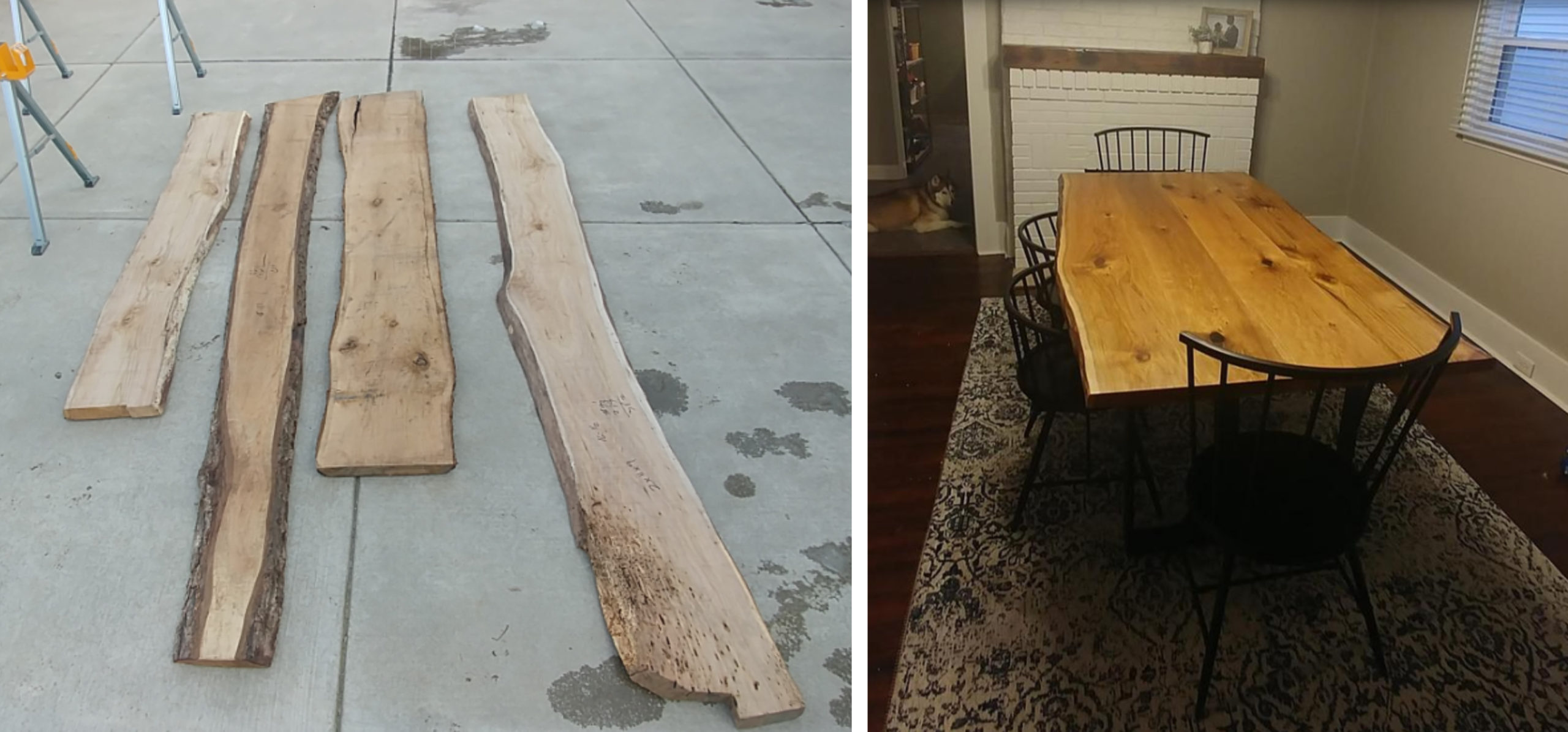 live edge table