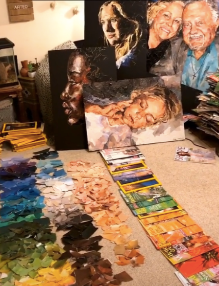 Madelin Rector 19-Yr-Old Transforms Magazines Grandpa Gave Her Into Breathtaking ...