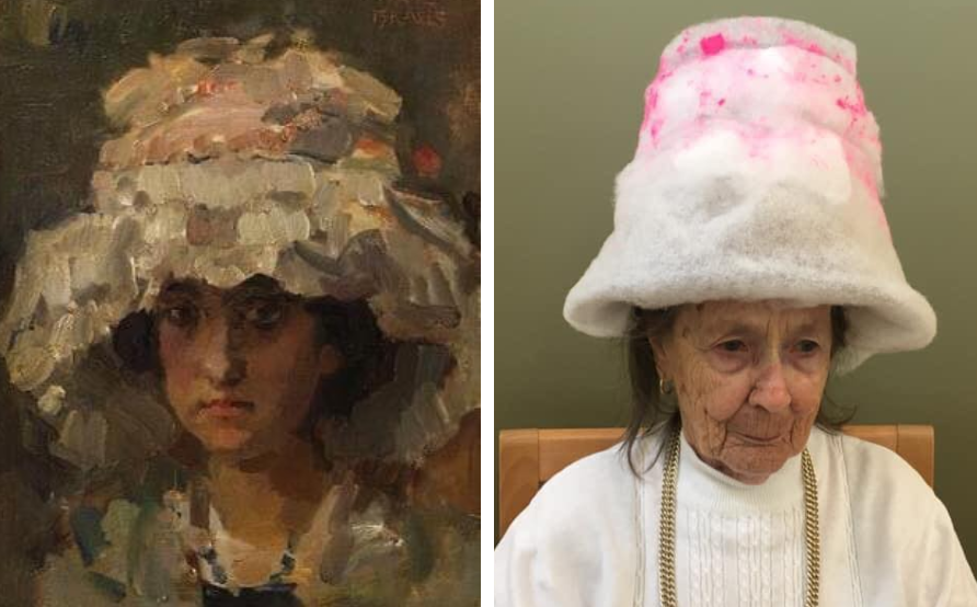 seniors recreate famous paintings