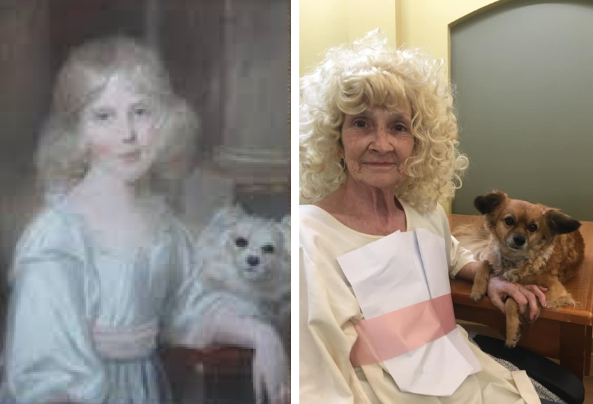 seniors recreate famous paintings