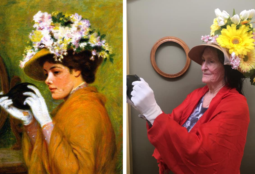 seniors recreate famous paintings