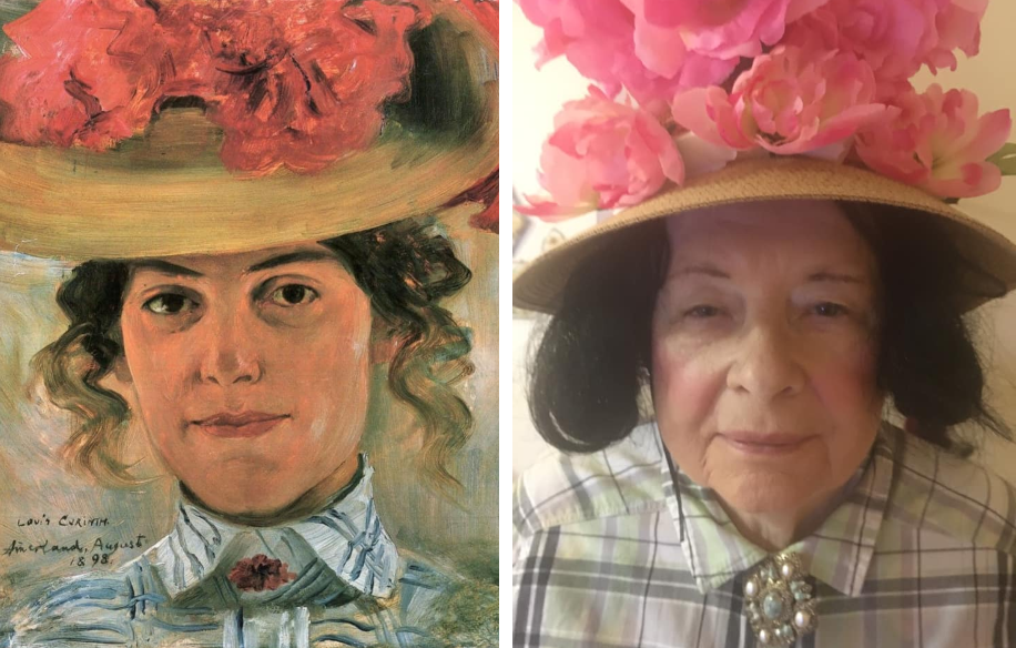 seniors recreate famous paintings