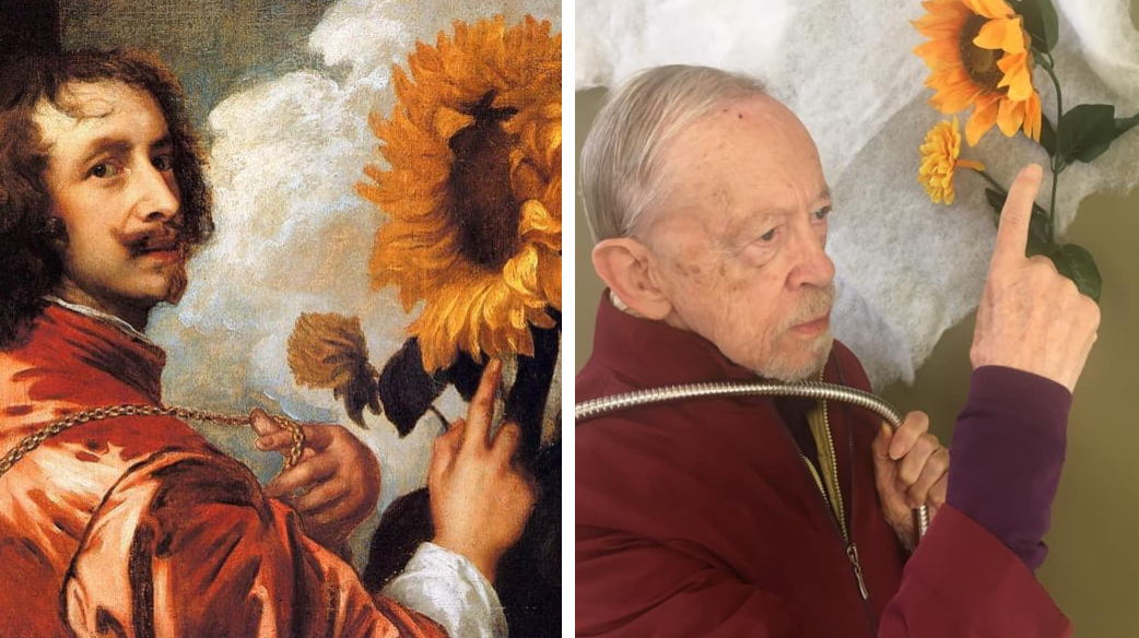 seniors recreate famous paintings