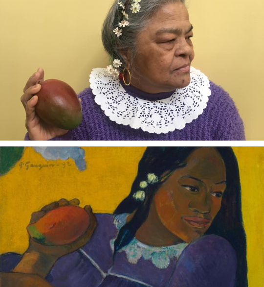 seniors recreate famous paintings