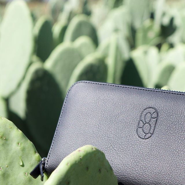 cactus leather wallet