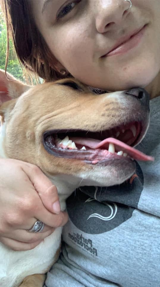 erin with puppy