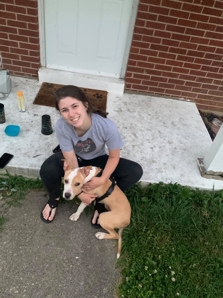 erin with puppy