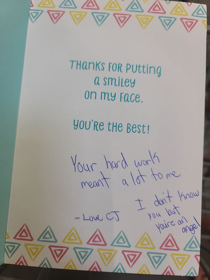 thank you card