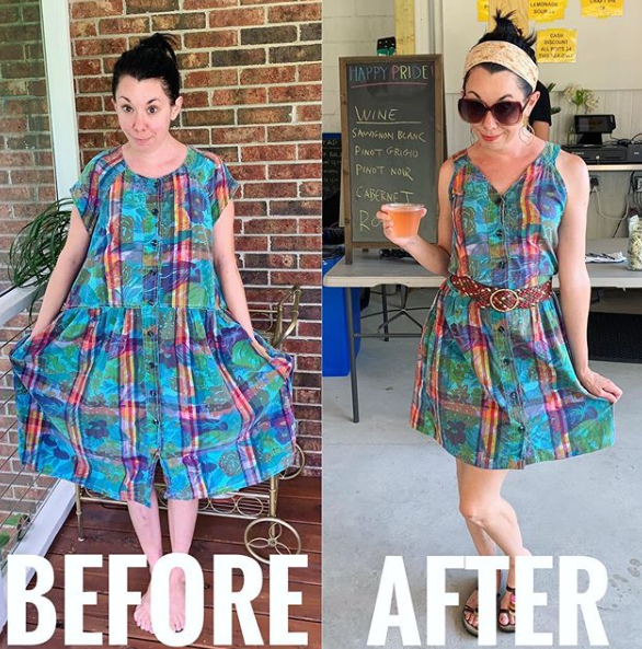 upcycled outfit