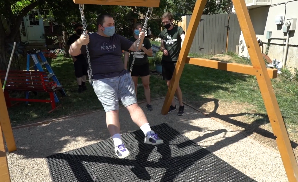 dylan tries out swing