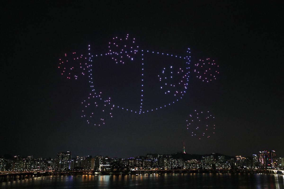 drone light show in seoul