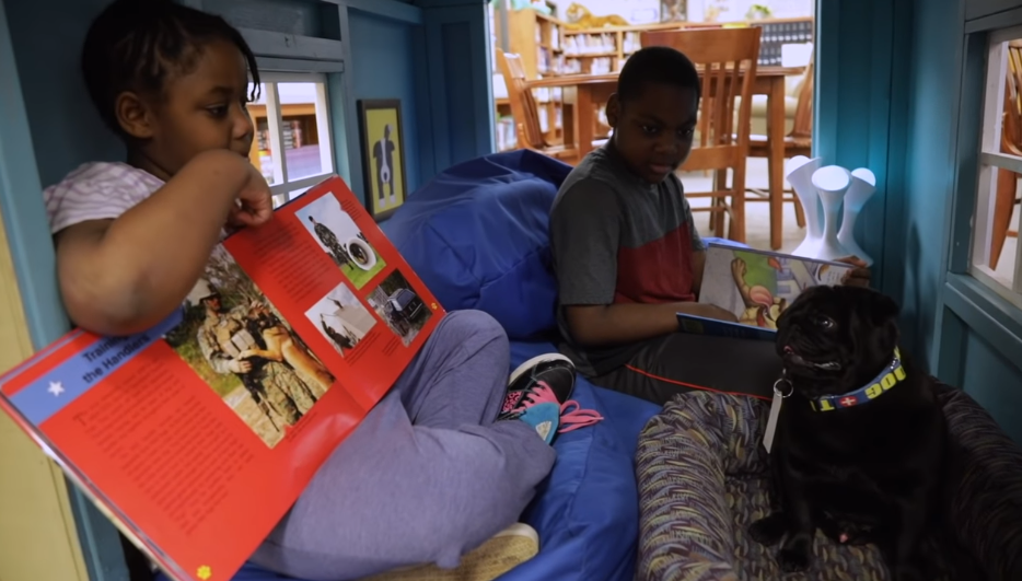 kids read to booker