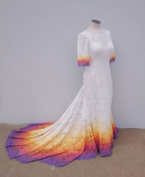 taylor ann painted gown