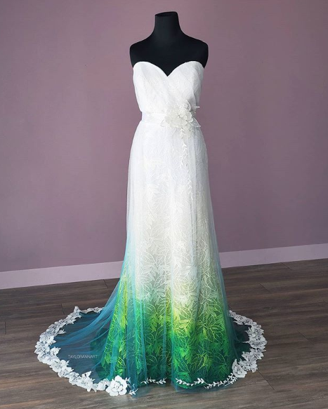 taylor ann painted gown