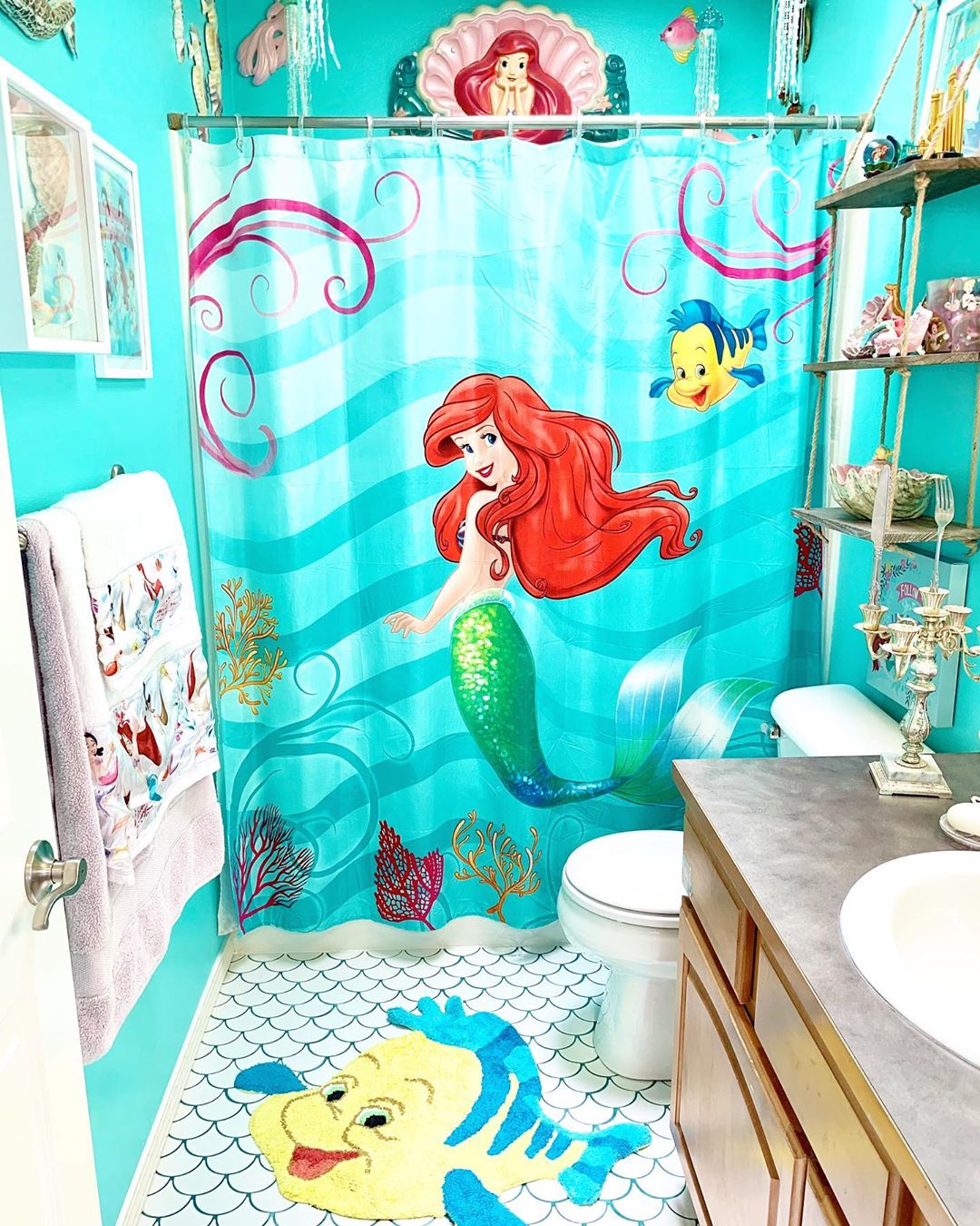 little mermaid bathroom