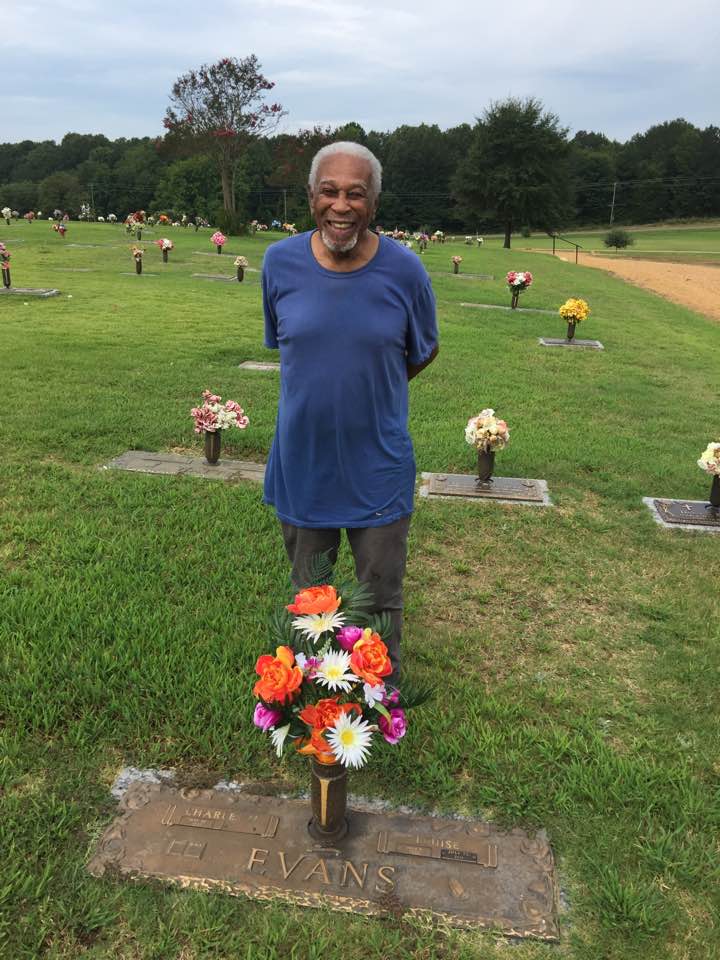 charles visits louise's grave