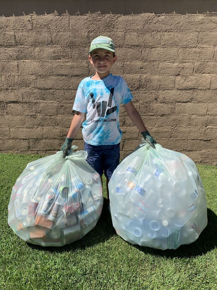 ryan with recycling