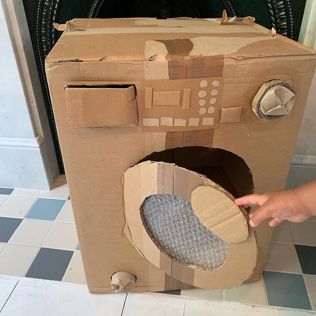 cardboard washing machine