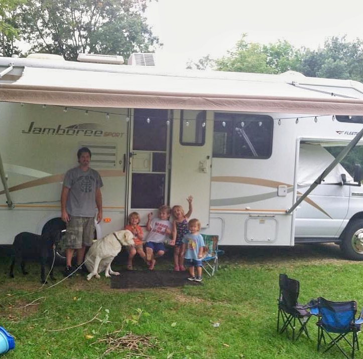 family with rv