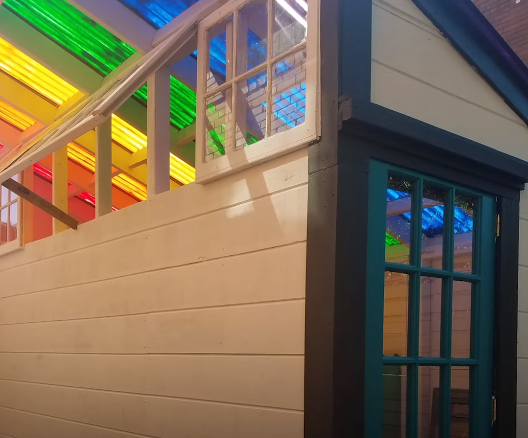 rainbow schoolhouse