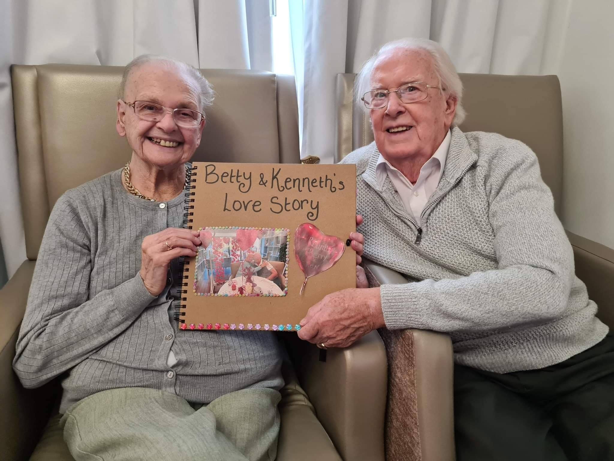 betty and ken with scrapbook