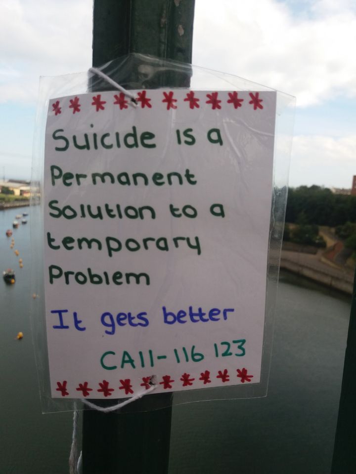suicide prevention note
