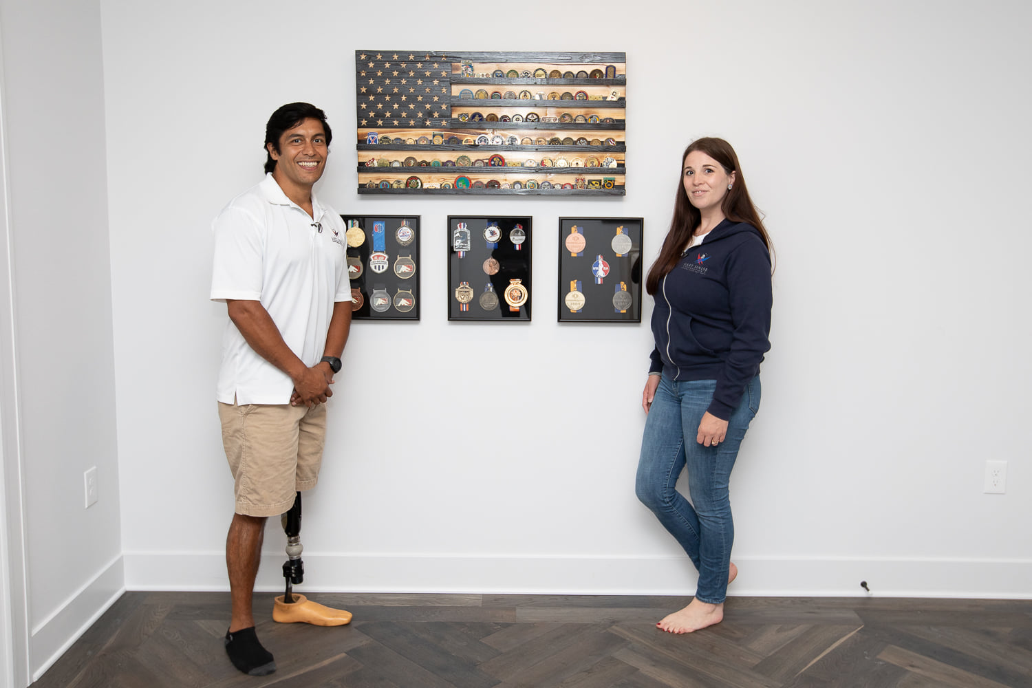 rico and ella with medals