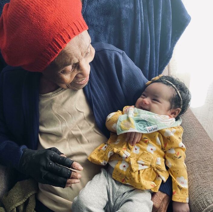 great great grandma and baby