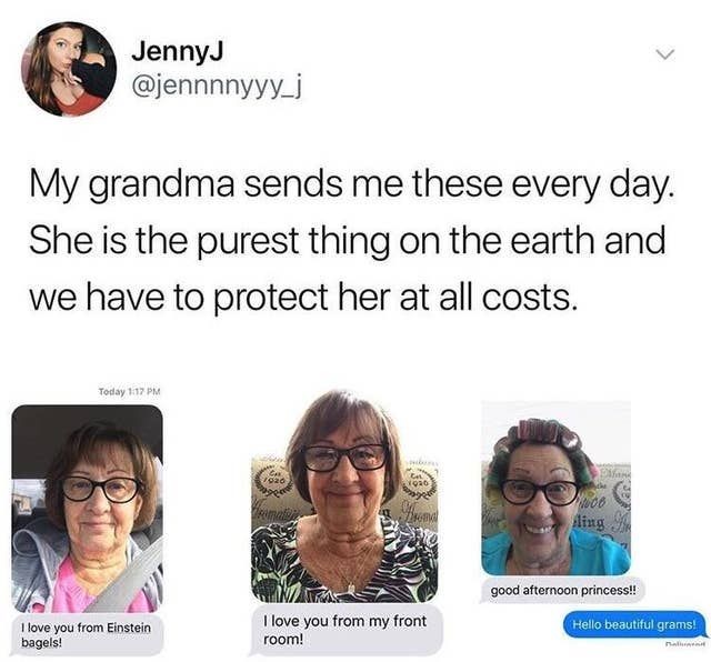 grandma sending selfies