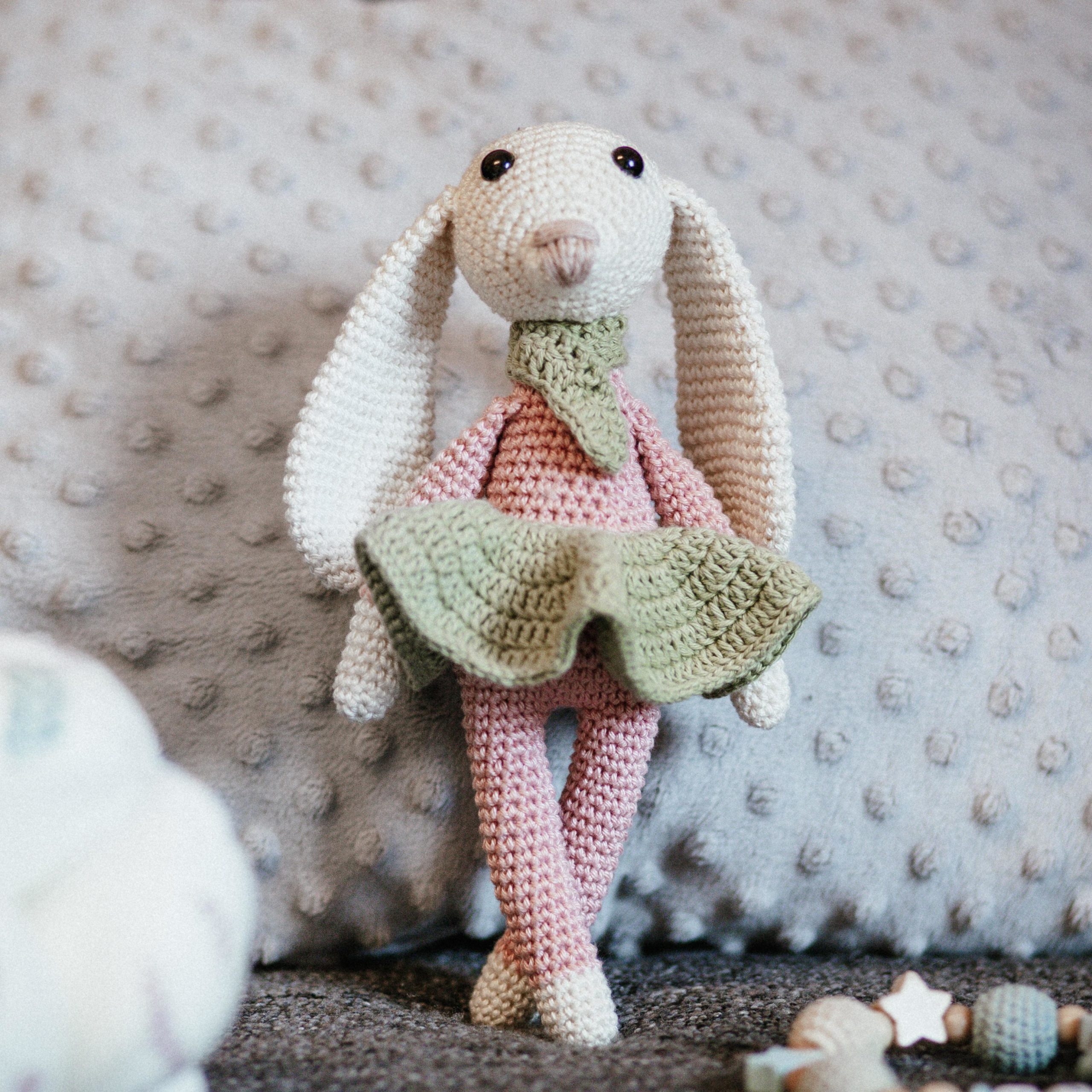 crochet bunny in tutu