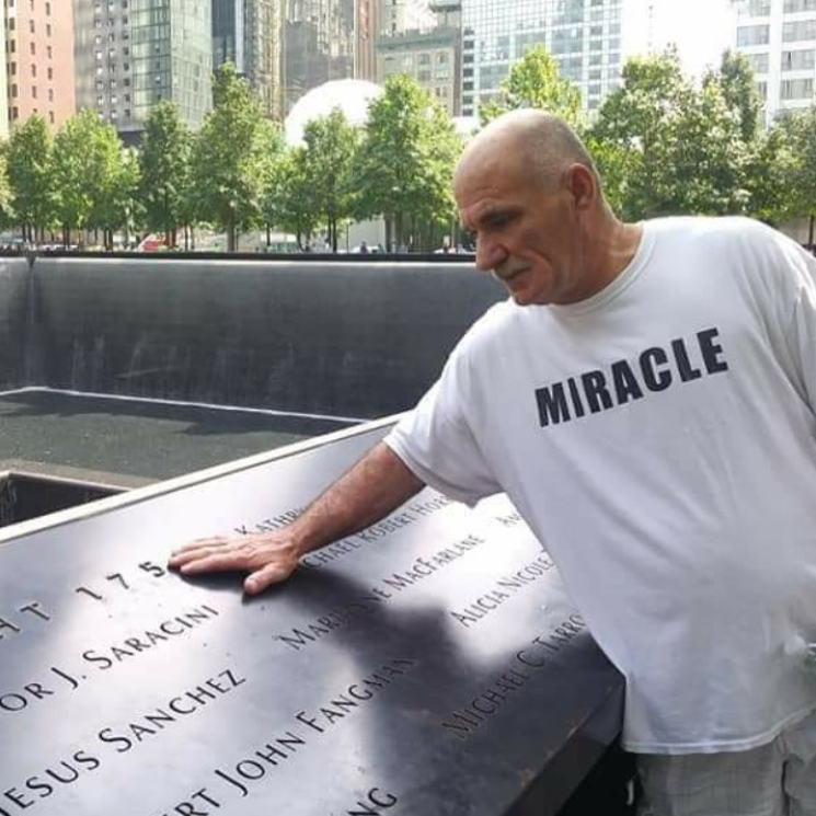 man at ground zero in nyc