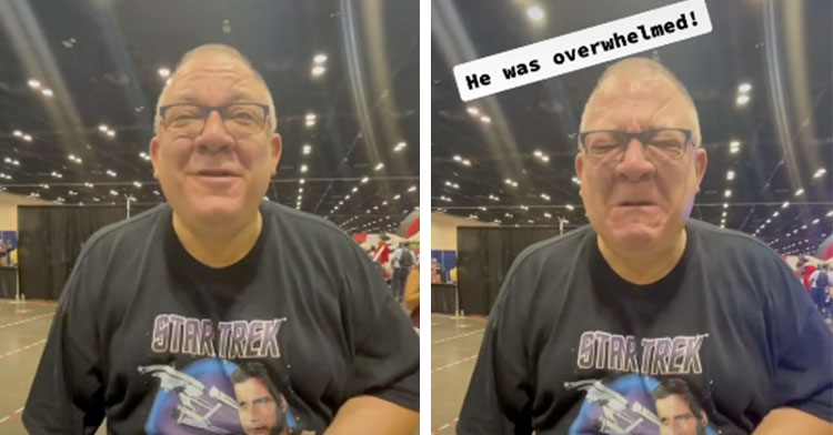 dad crying at megacon