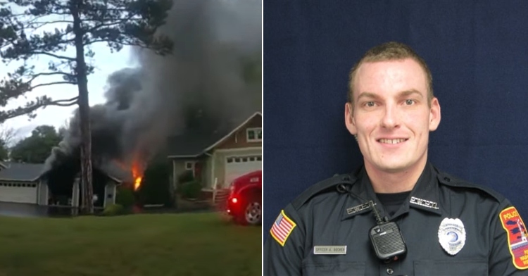 Officer Tony Becker housefire rescue