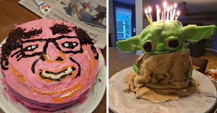 Danny Devito and Yoda cake fails