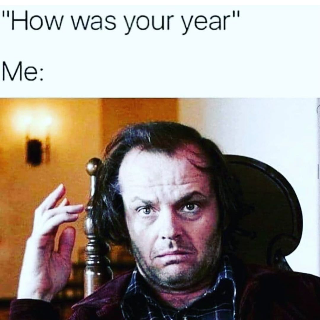 covid meme featuring Jack Nicholson in The Shining