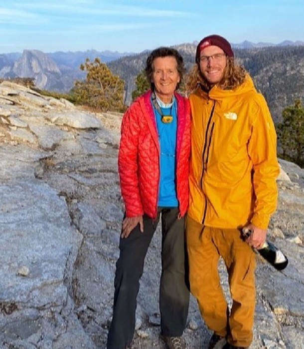 Dierdre Wolownick and guide on El Capitan summit